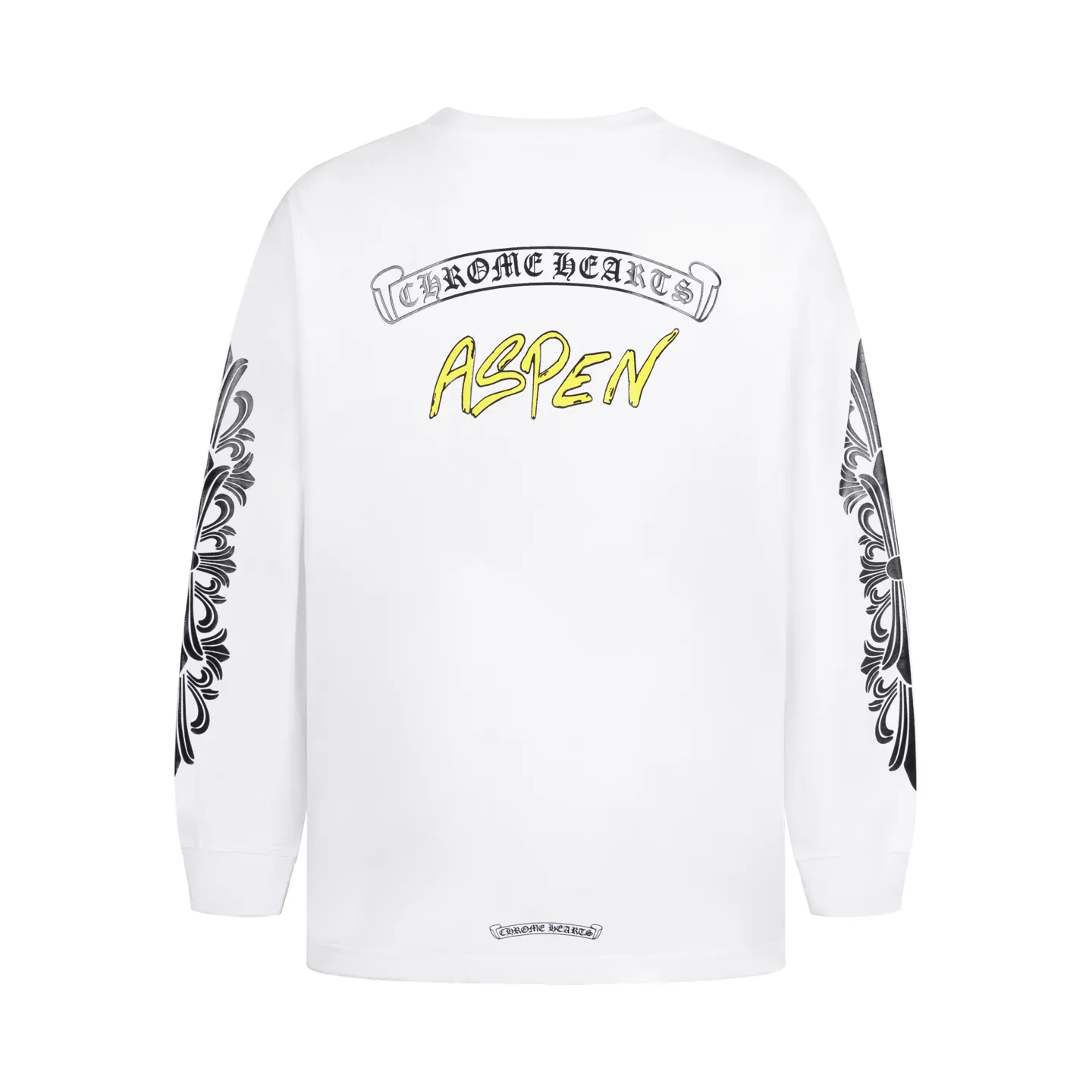 🅿️340 [Exclusive supply] CH Crow Heart Graffiti Limited Long Sleeve (White) The fabric is made of 26-woven 220g cotton, and the printing is printed with ink. The most important thing is that the leather is sewn by hand (handwork involves high costs). A lot of effort has been put into the fabric, hardware and craftsmanship. The top quality and industry benchmark in the market are only owned by a few people. The overall wiring is straight and delicate, the fabric is comfortable and soft, and the color is consistent without color difference. It can be matched with the same style to create a fashionable look and control various occasions. Customized accessories, complete with three standards, same style for men and women! Size:S/M/L